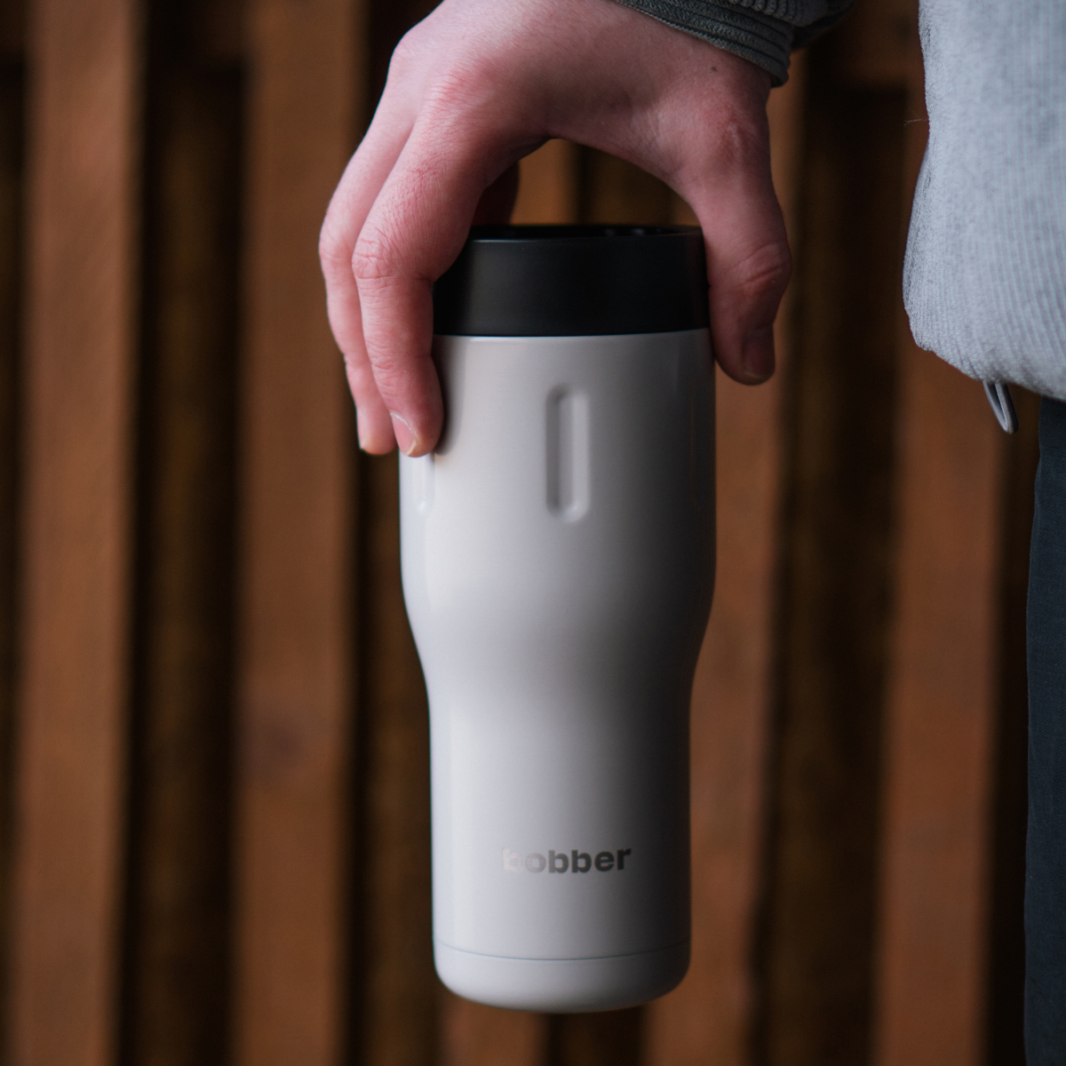 Термокружка для напитков Bobber Tumbler серый - фото 4