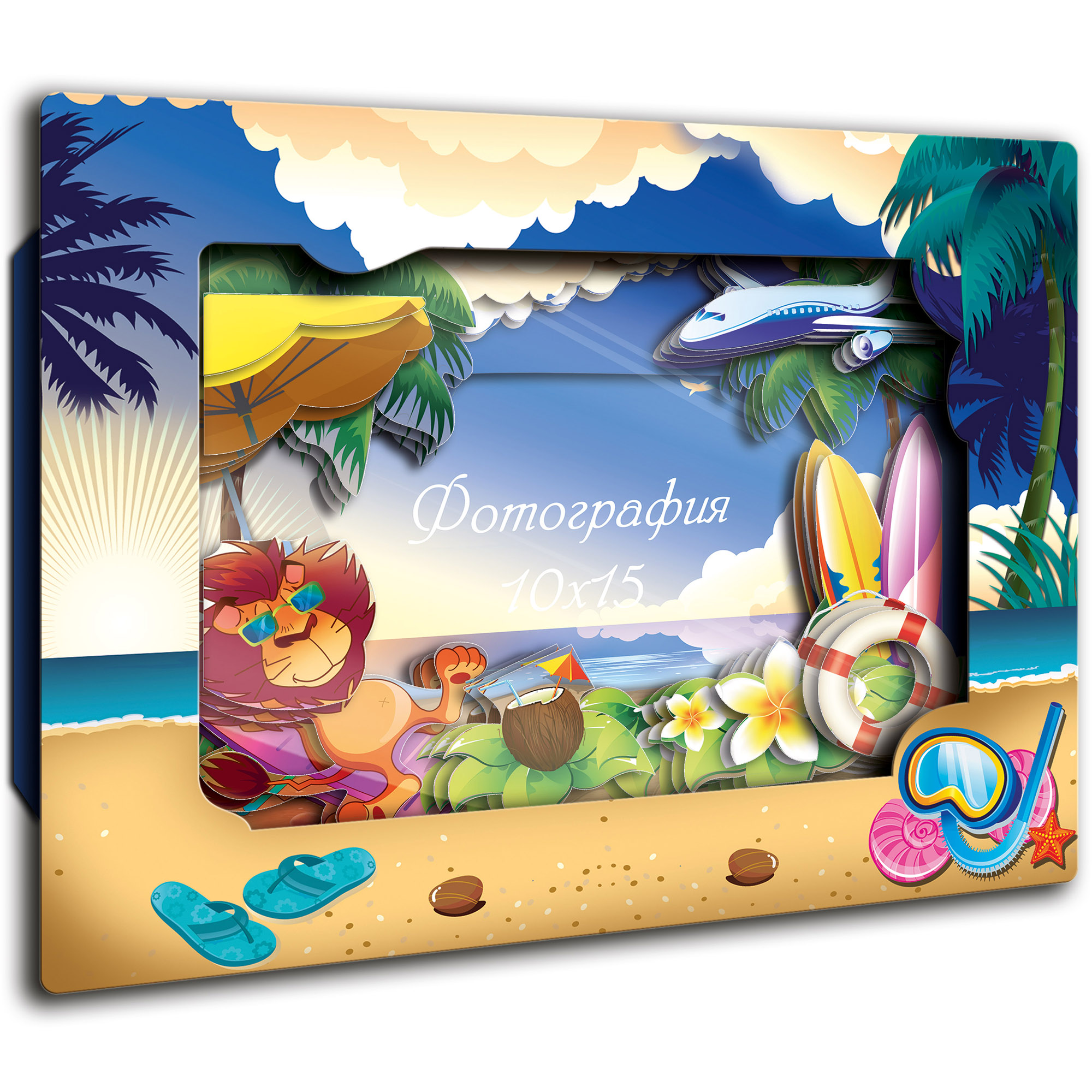 Набор для творчества VIZZLE аппликация На курорте - фото 1