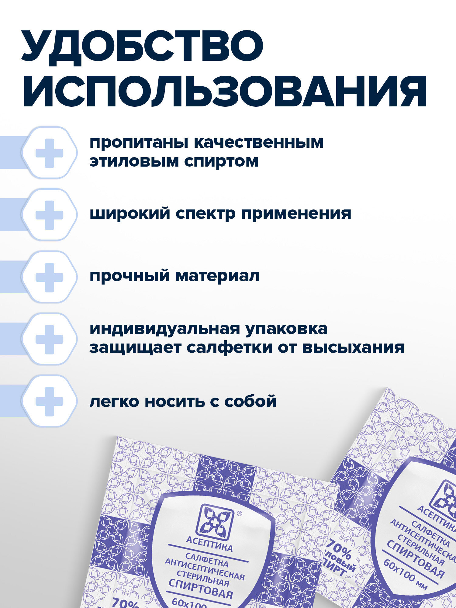 Влажные салфетки АСЕПТИКА антибактериальные 100 шт. - фото 5