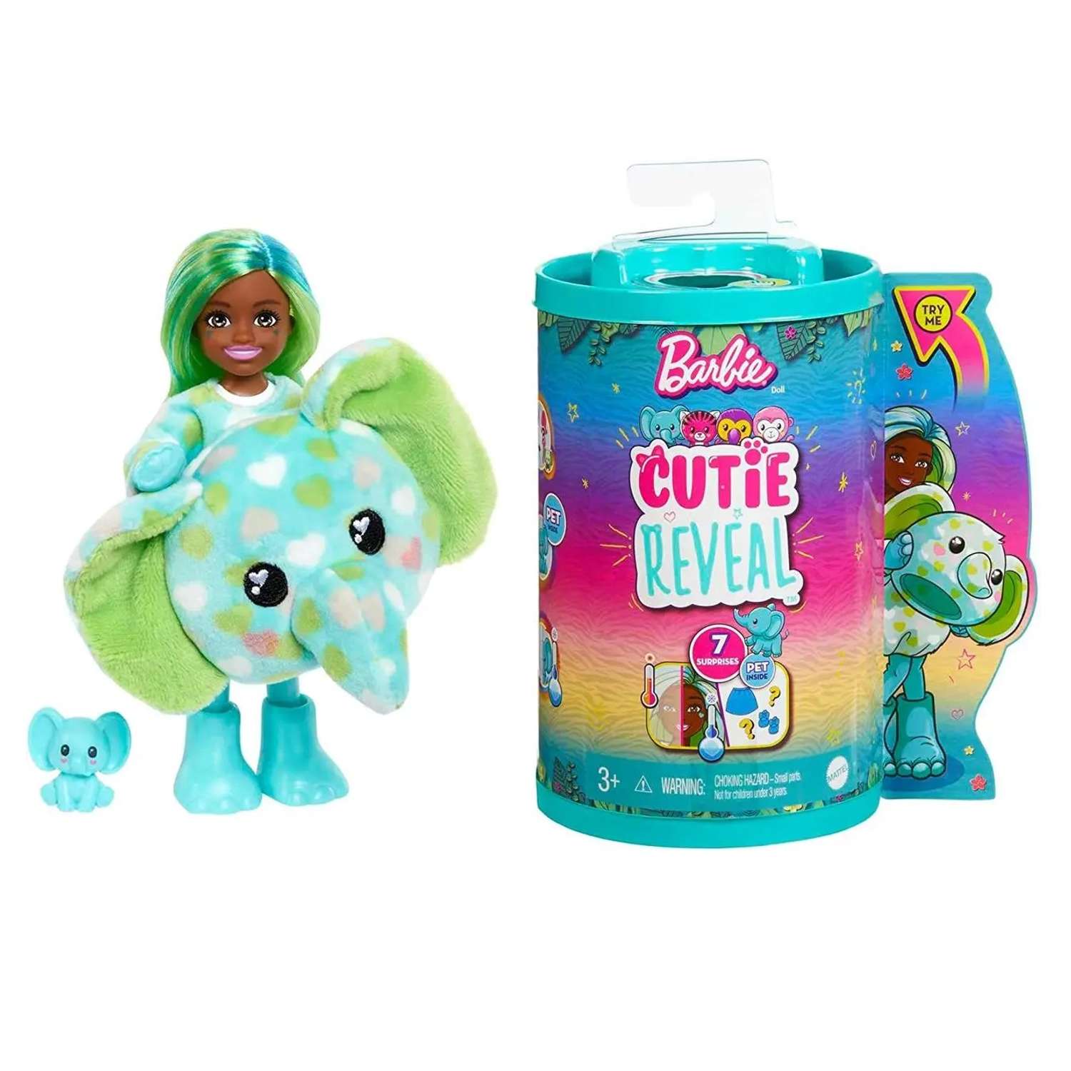 Кукла мини Barbie Cutie Reveal Челси Слон HKR13 - фото 10