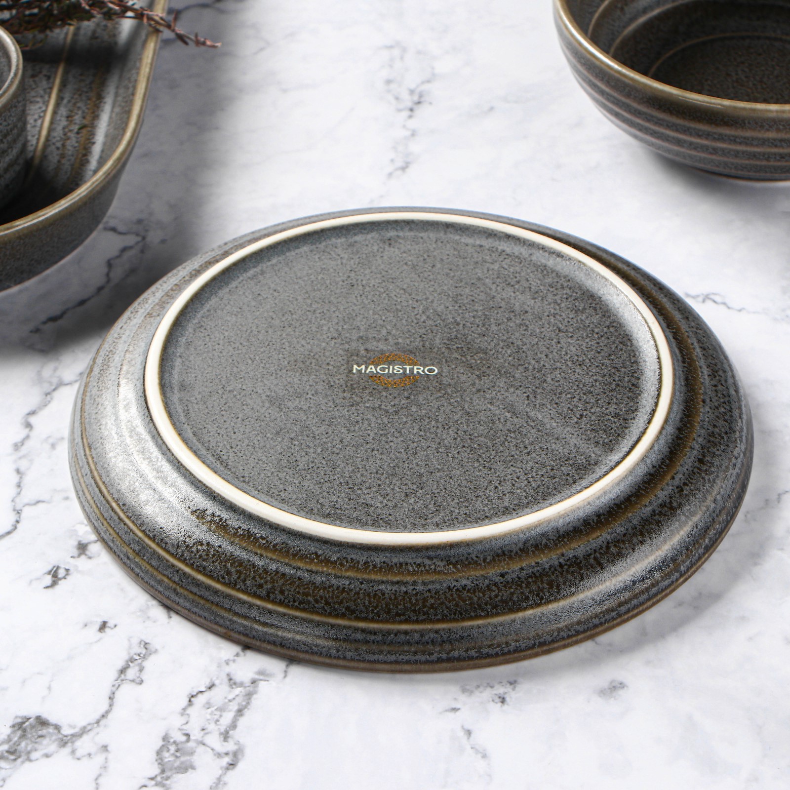 Десертная тарелка MAGISTRO Urban d=17 см фарфор - фото 4