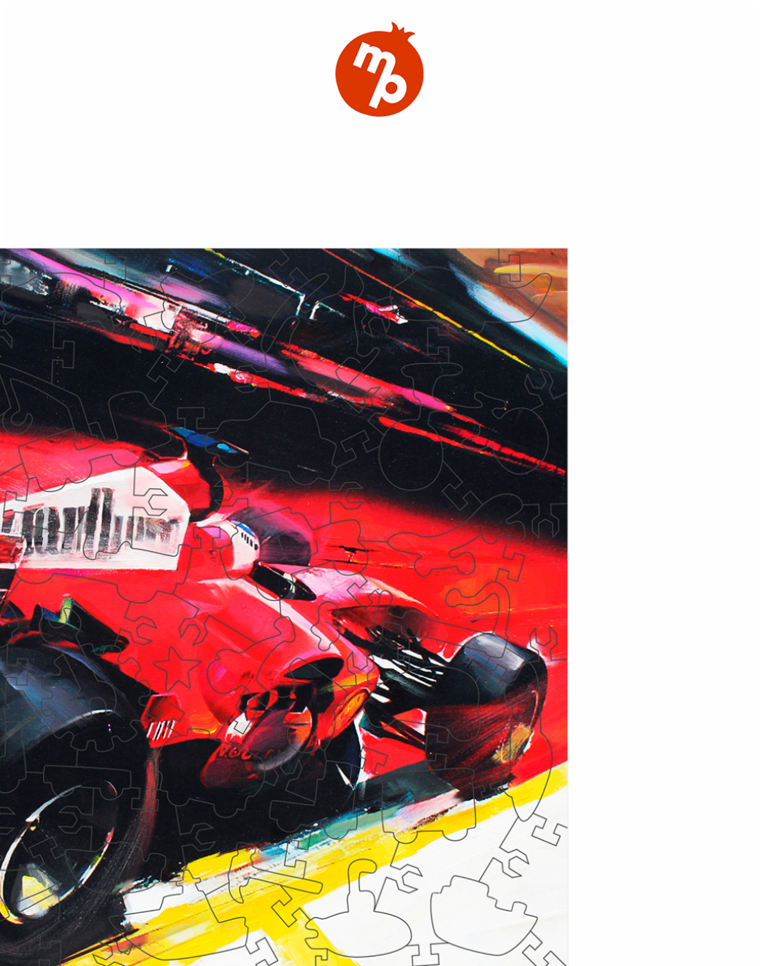 Пазл 1TOY Автомобиль гоночный деревянный - фото 8