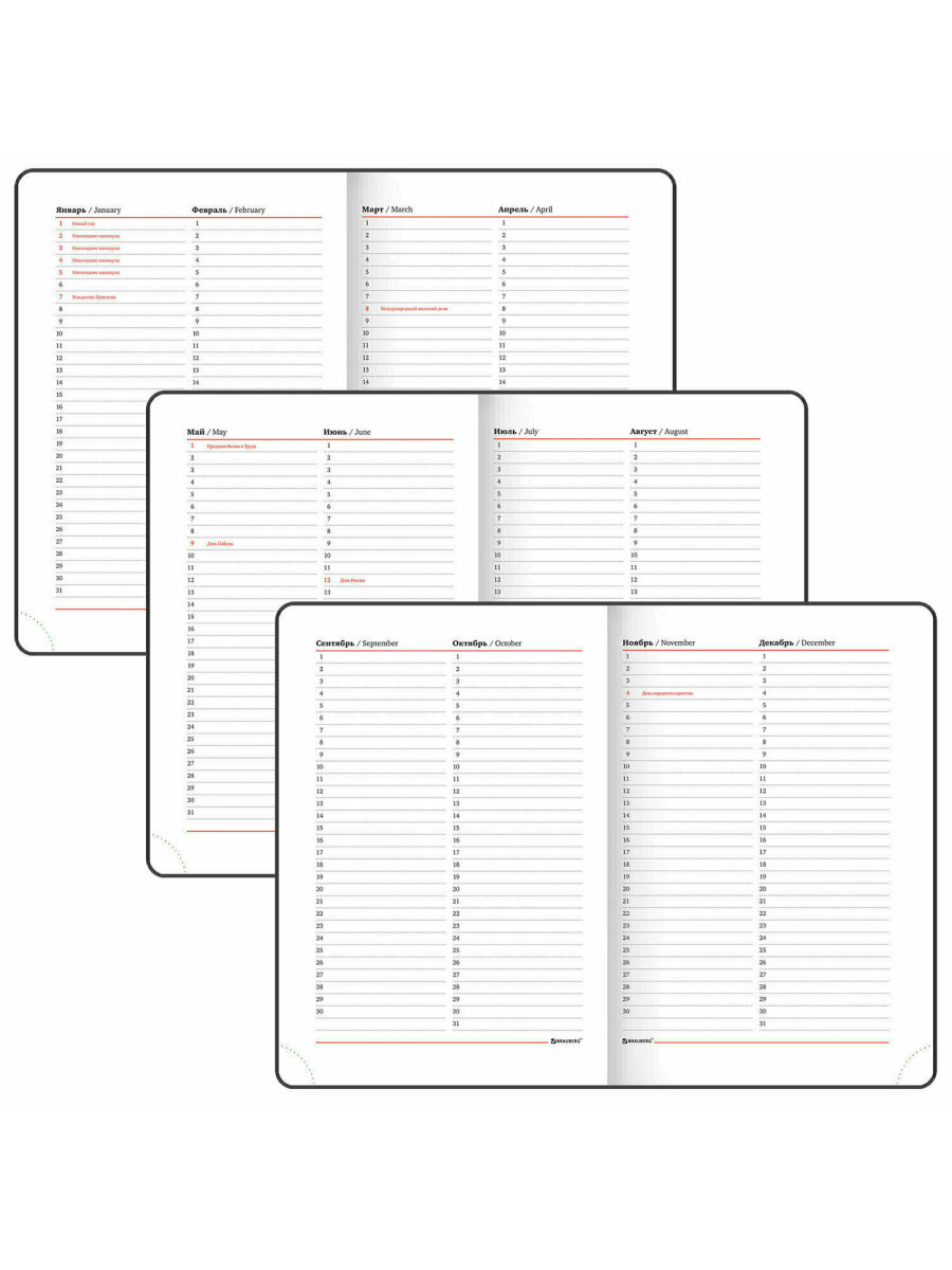 Ежедневник Brauberg 136 лист. - фото 9