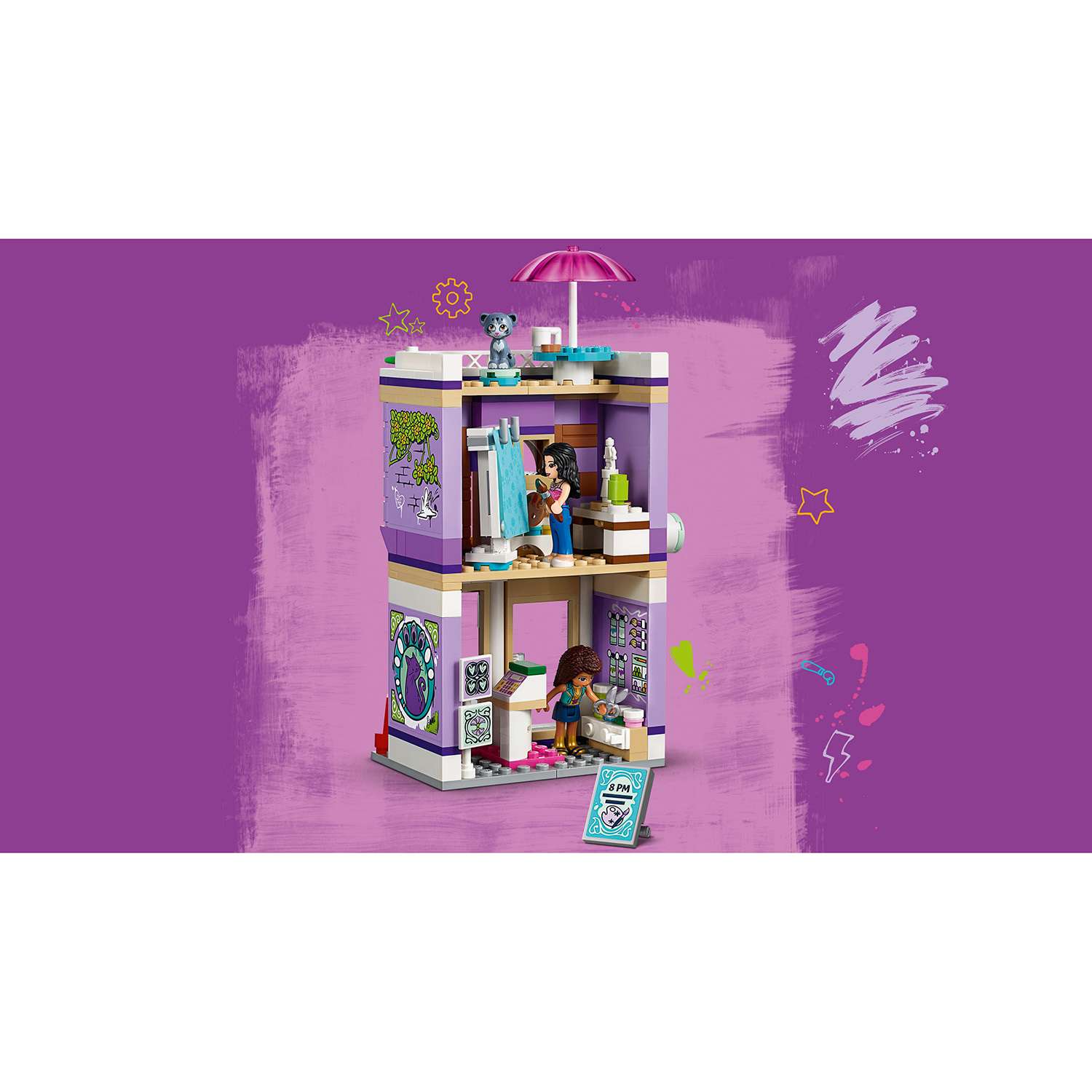 Конструктор LEGO Friends Художественная студия Эммы блочный - фото 8