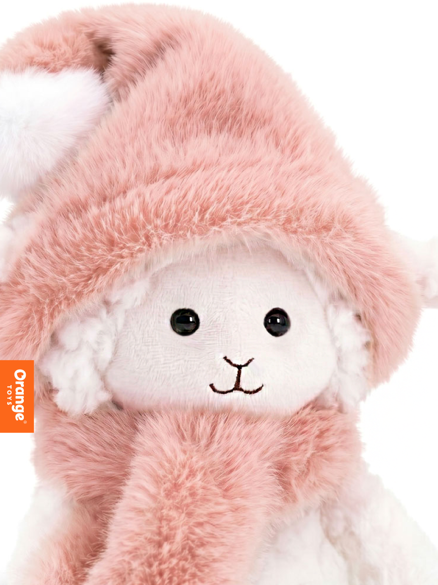 Мягкая игрушка Orange Toys Овечка в персиковой шапочке - фото 2