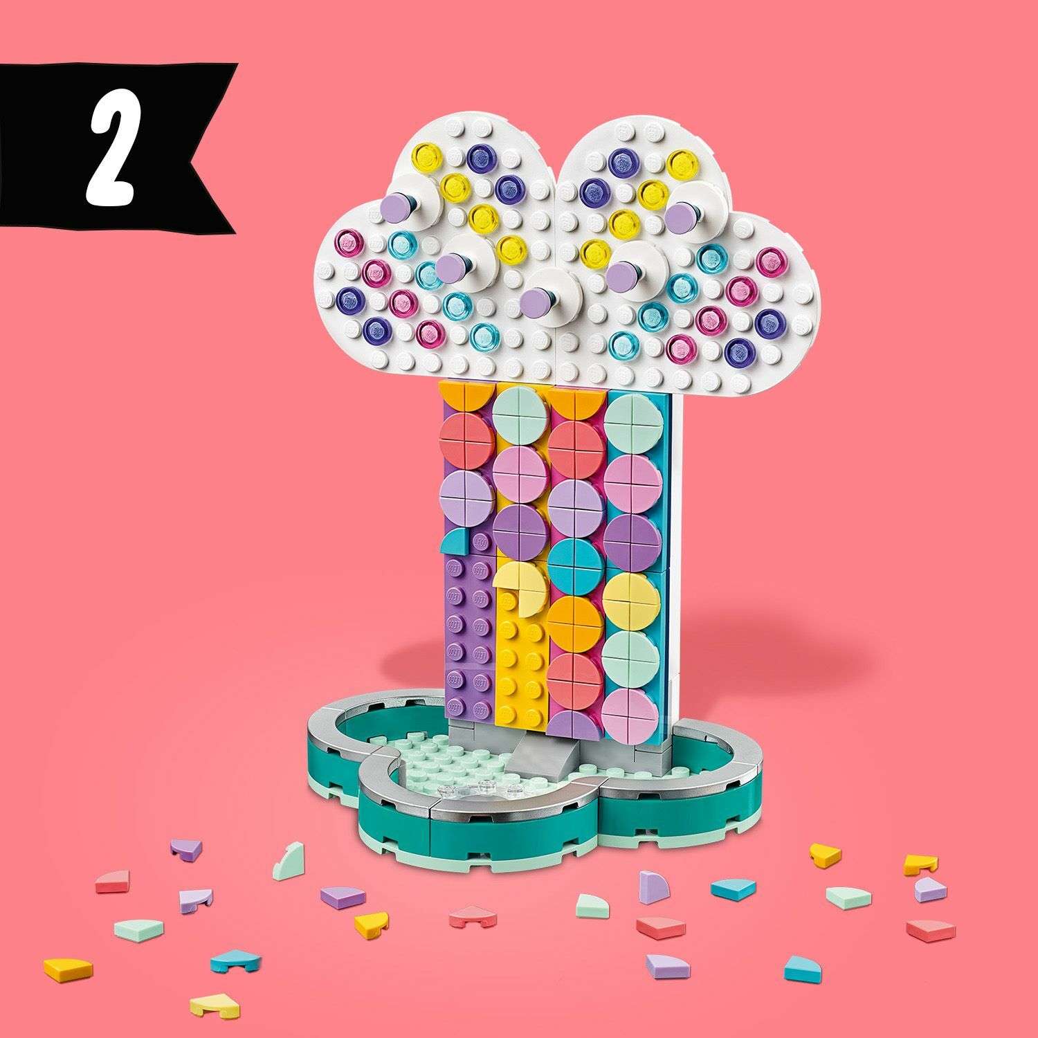 Конструктор LEGO DOTS Подставка для украшений Радуга - фото 16