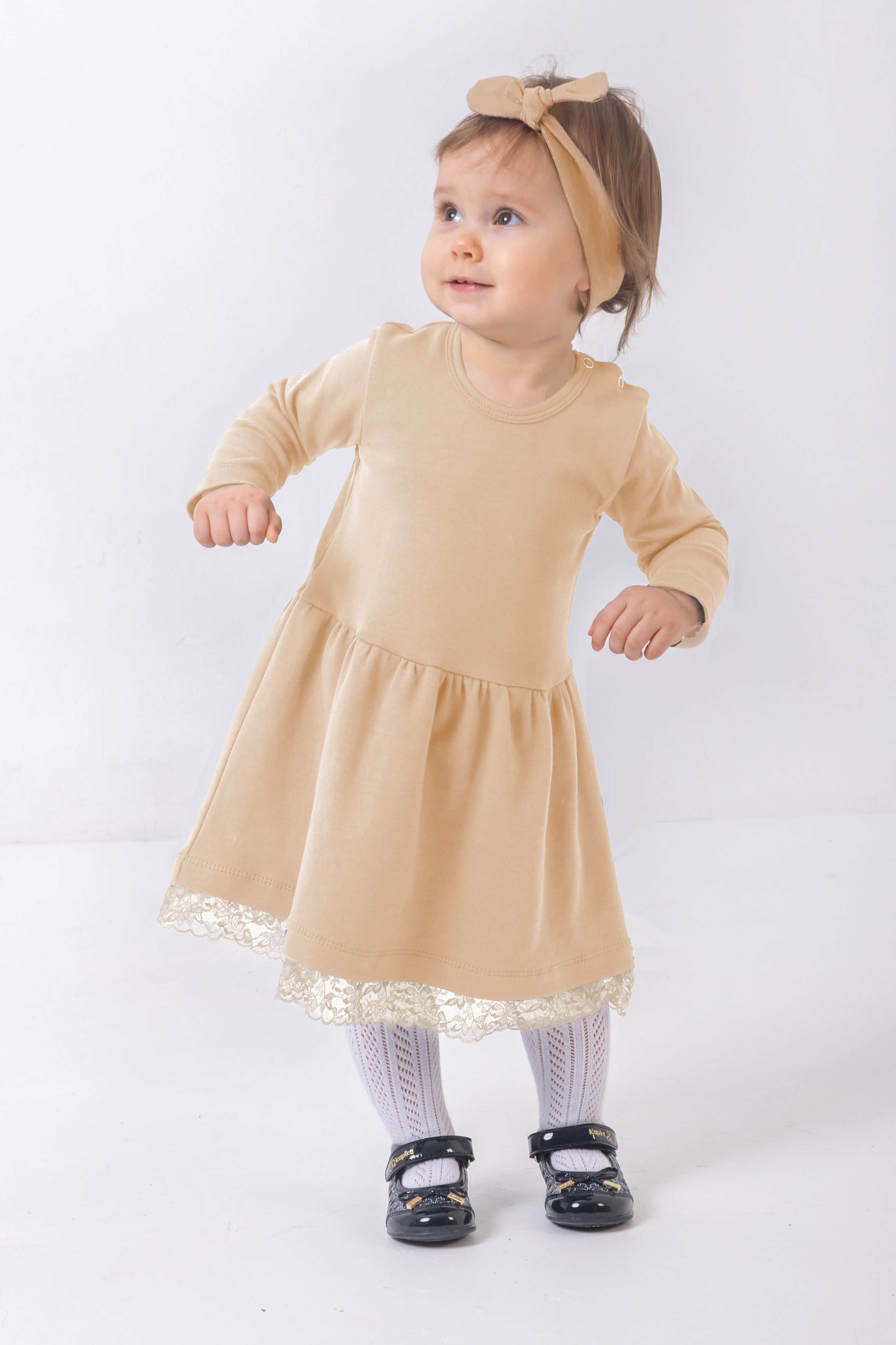 Платье КрутышОк Т-007 бежевый - фото 7