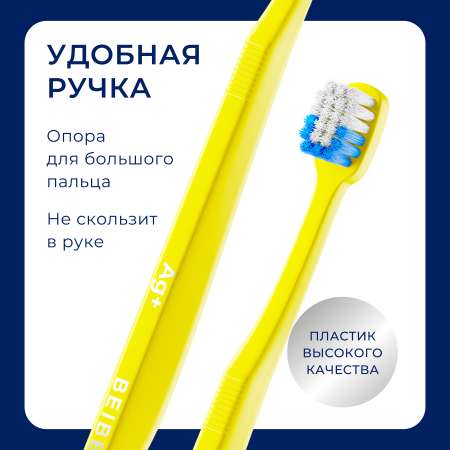 Зубная щетка классическая BEIBER 2 шт.