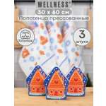 Набор полотенец прессованных 3 штуки Wellness P118