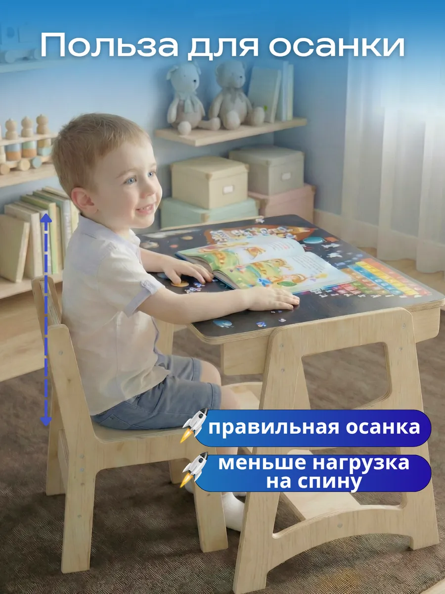 Комплект мебели Di toys Космос (стол, стул) - фото 3