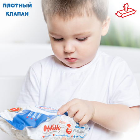 Влажные салфетки MyKiddo 3 упак. 96 шт.