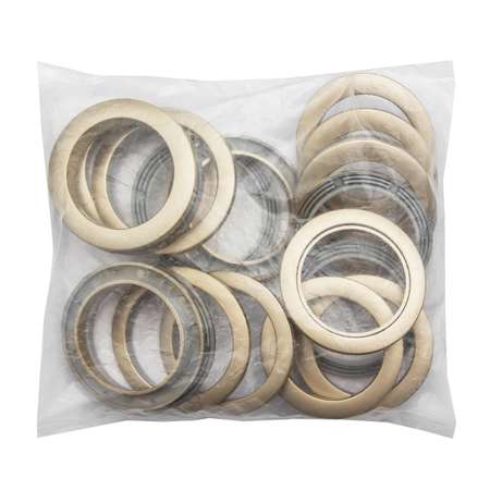 Люверс шторный SmolTex круглый 50 мм с многоуровневым замком пластиковый 10 шт 06 матовое светлое золото