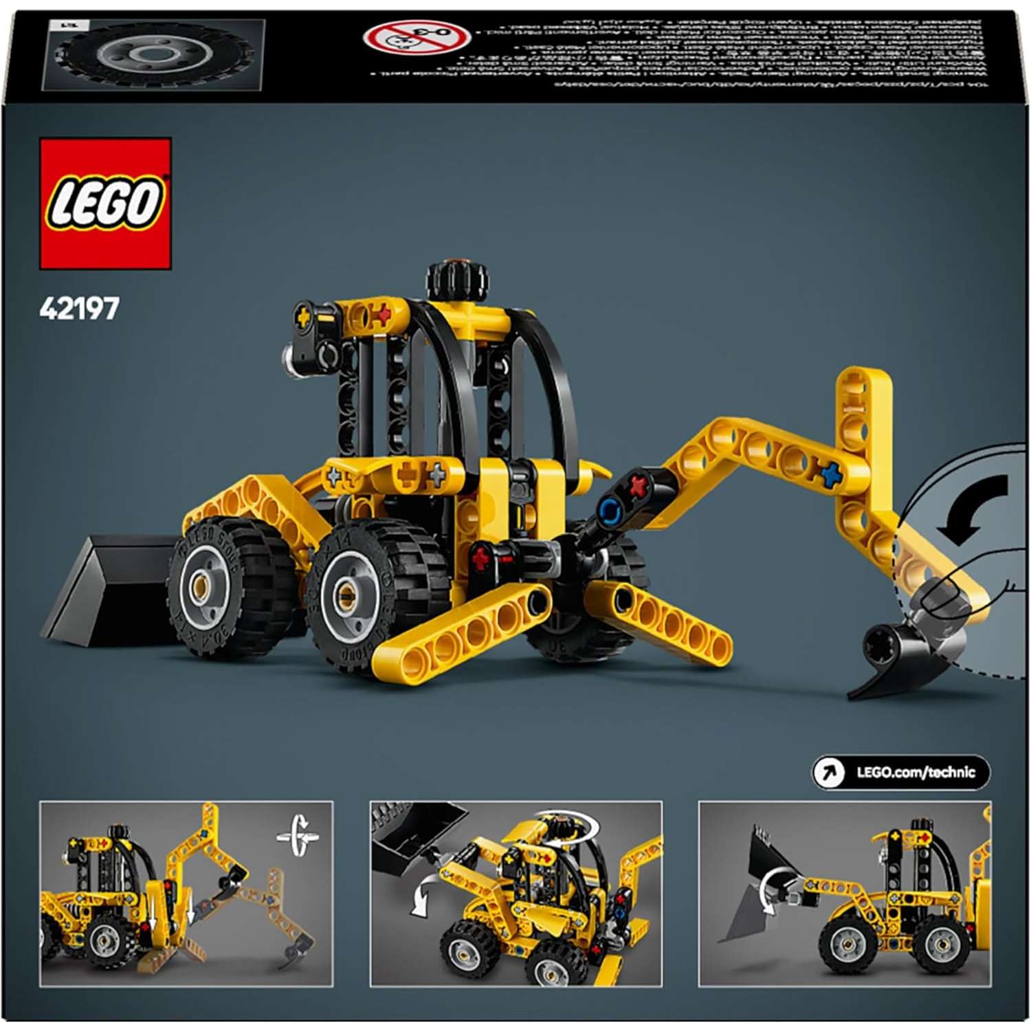 Конструктор LEGO Technic Экскаватор-погрузчик блочный - фото 6