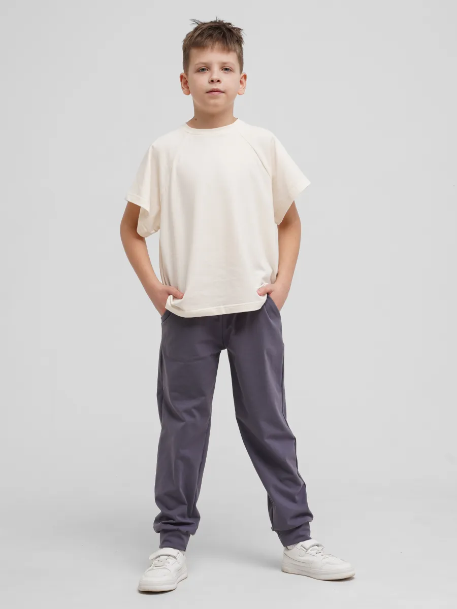 Брюки 2 шт Супер Пупс 2пр/штаны/темно-серый/черный - фото 23