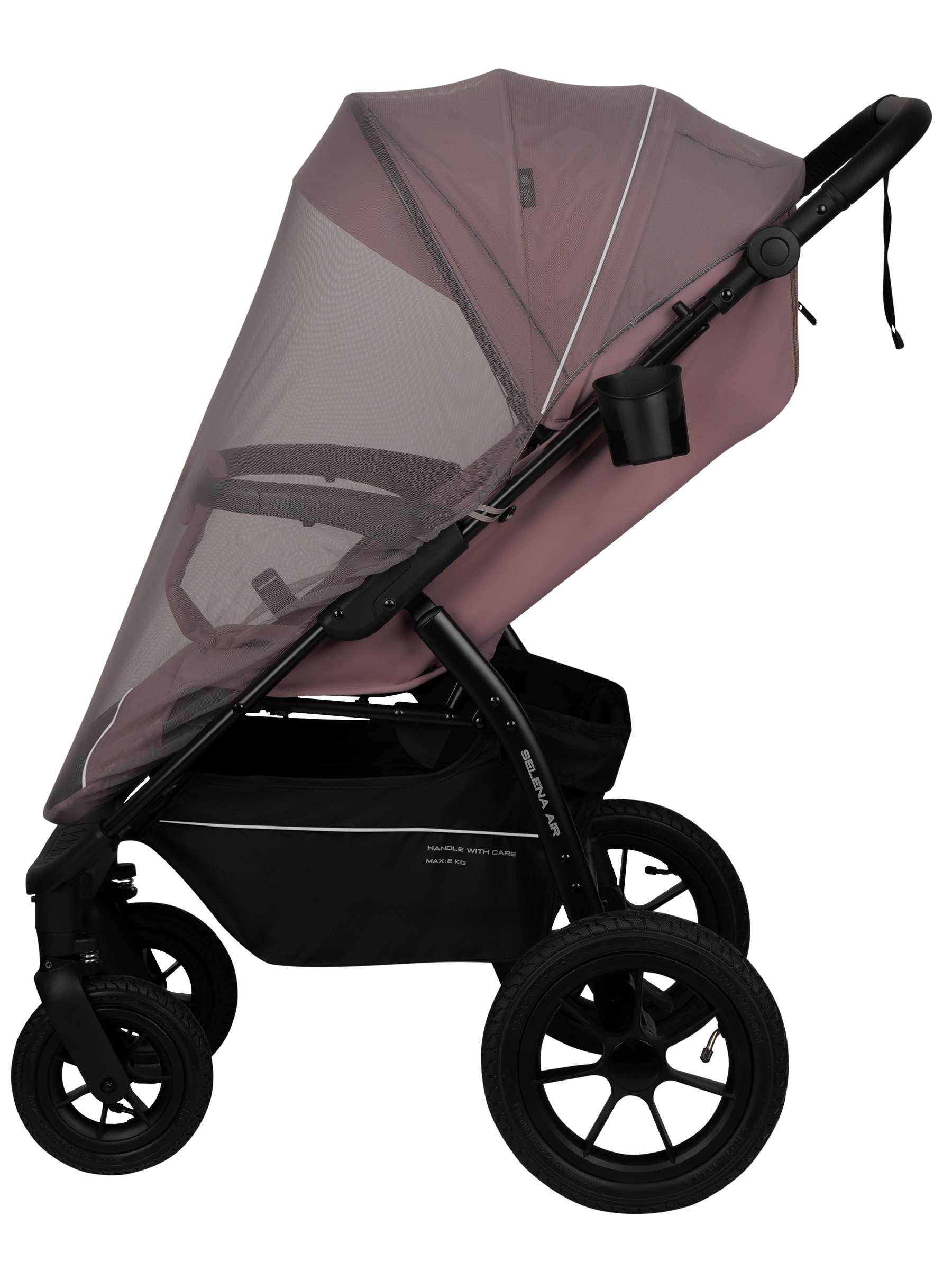 Коляска прогулочная JOVOLA Selena Air new розовый - фото 12