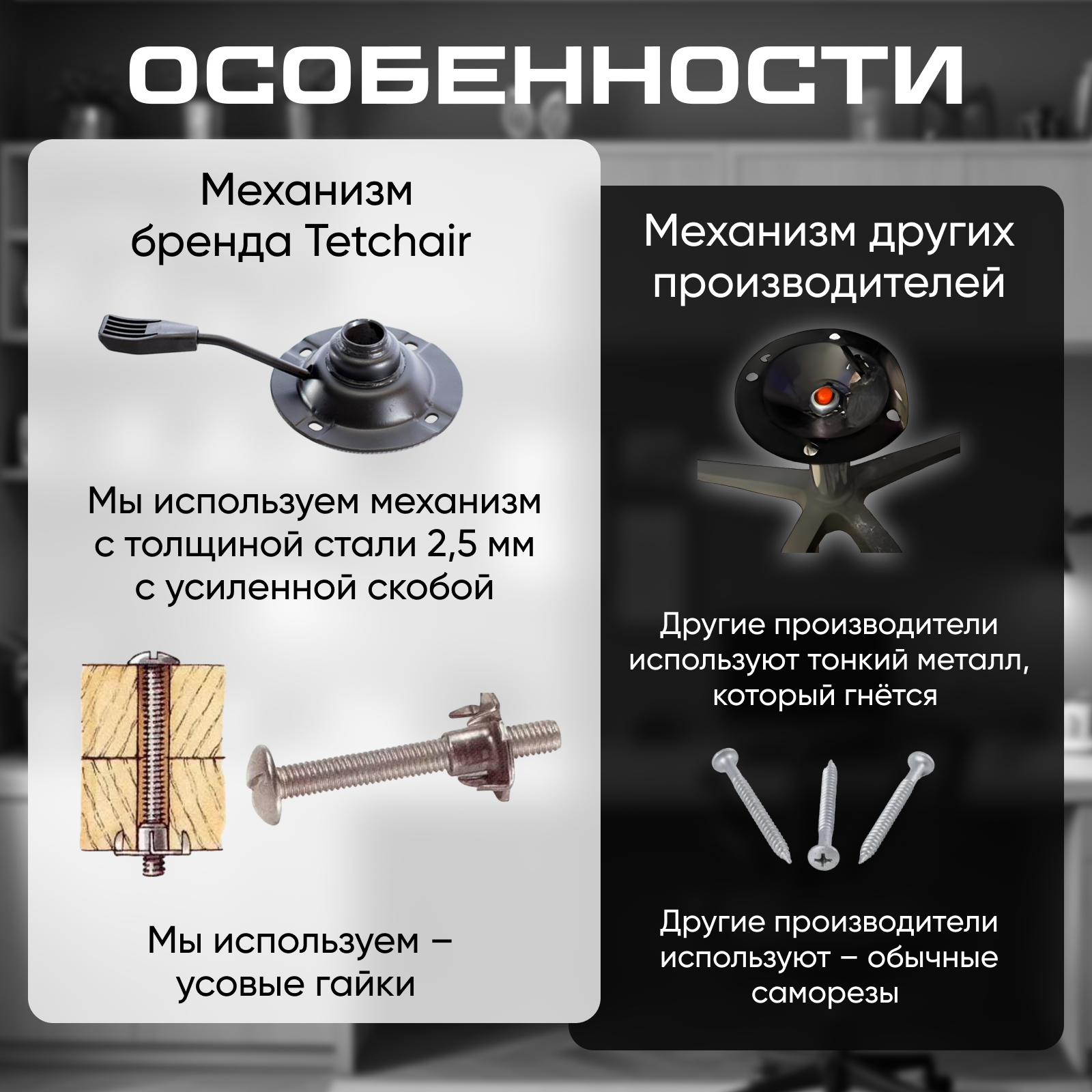 Компьютерное кресло TETCHAIR - фото 6