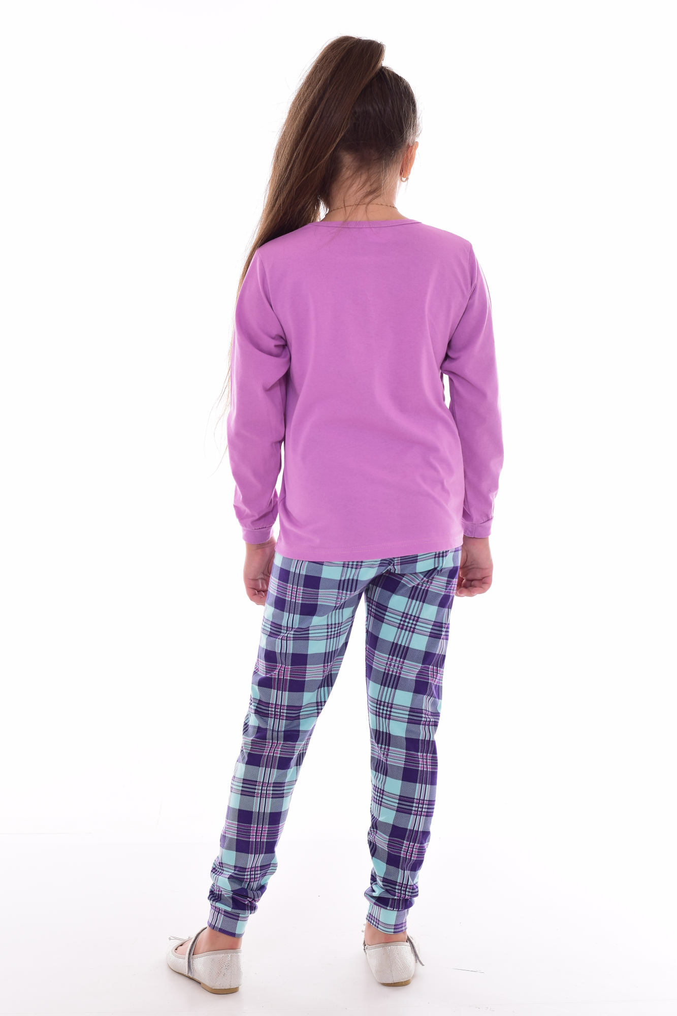 Пижама Новое кимоно 12-073в (лиловый) Единорог - фото 3