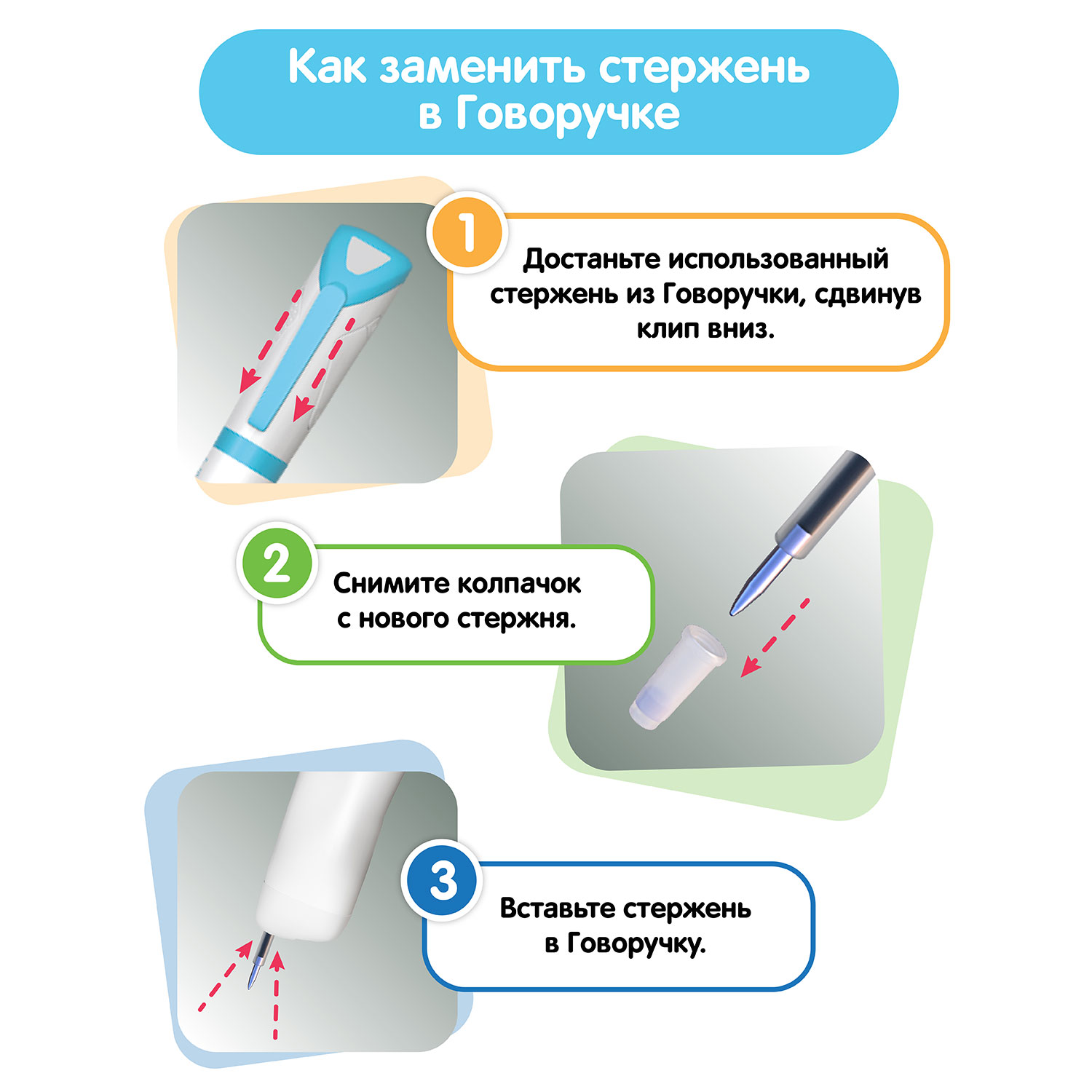 Игрушка BertToys Стержни для Говоручки - фото 5