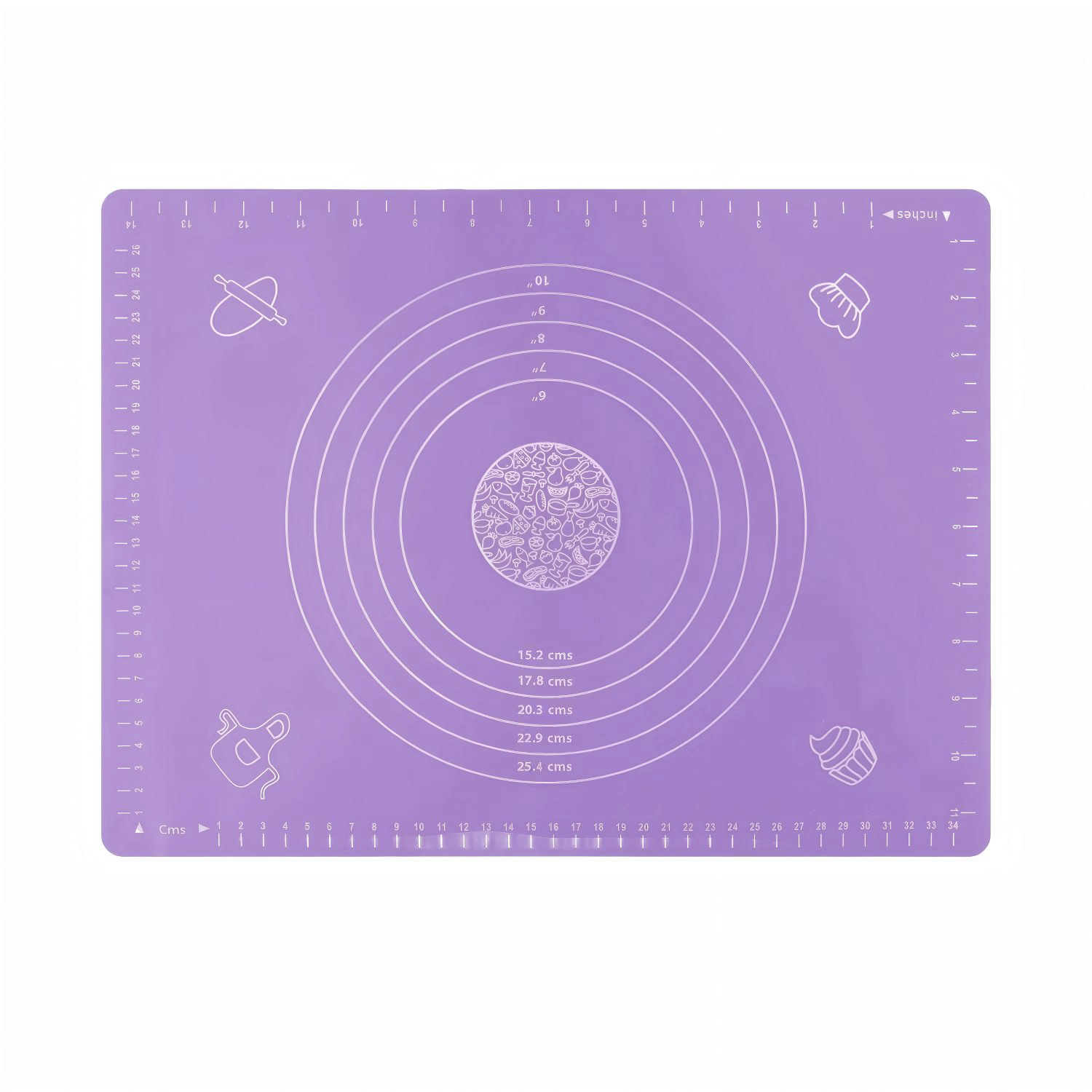 Коврик для раскатки теста ё силиконовый 30*40 см - фото 1