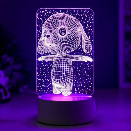 Светильник MINI-TOYS Щенок LED RGB