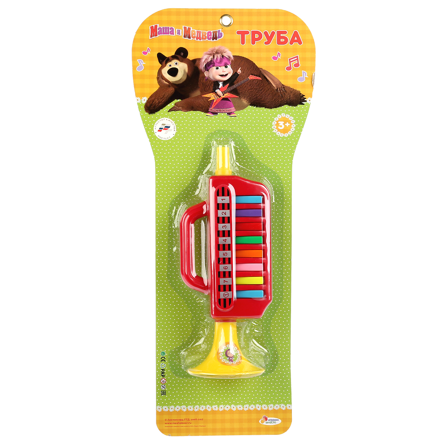 Игрушка музыкальная Играем вместе труба - фото 2