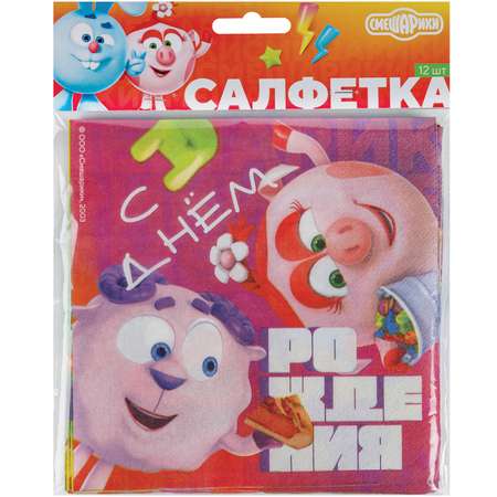 Бумажные салфетки Веселая затея 12 шт.