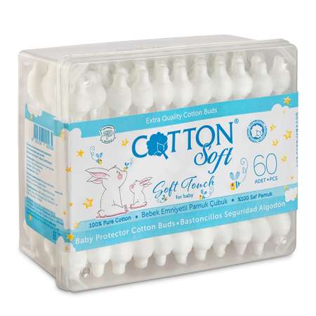 Ватные палочки Cotton Soft 12 упак. 60 шт.