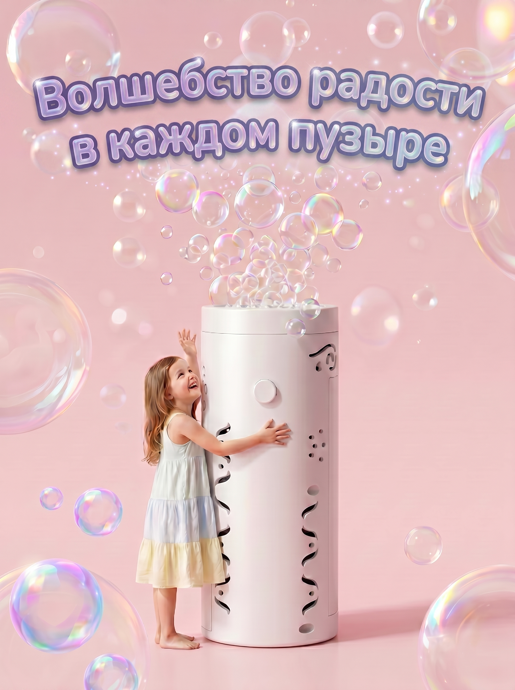 Генератор мыльных пузырей Kaleidoscope toys с подсветкой на батарейках - фото 12