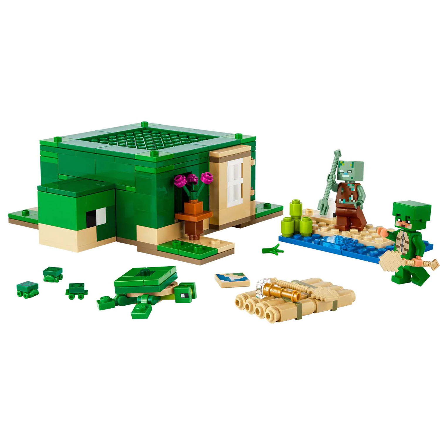 Конструктор LEGO Minecraft Домик на Черепашьем пляже - фото 7