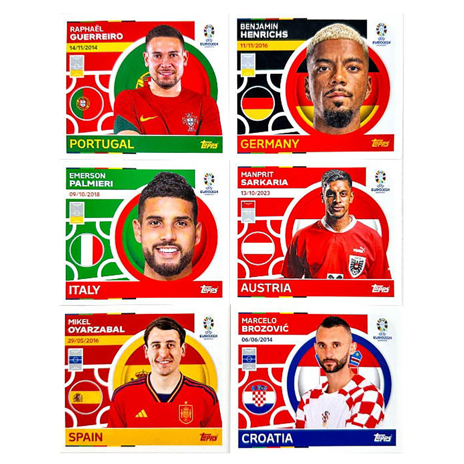 Наклейки topps EURO 2024 - фото 13