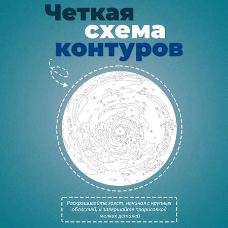Картина по номерам UNIDEA Сияние космоса