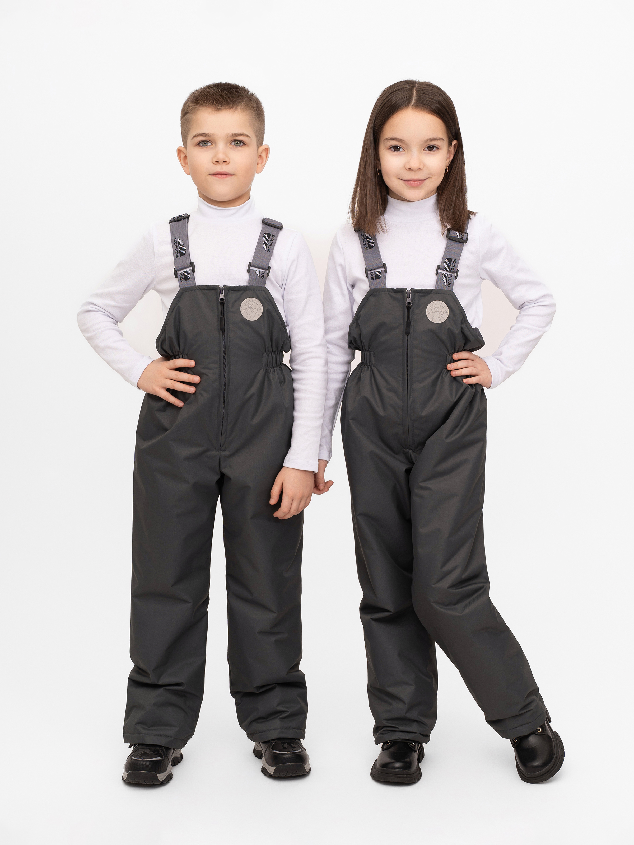 Полукомбинезон Arctic kids 60-013 серый - фото 7