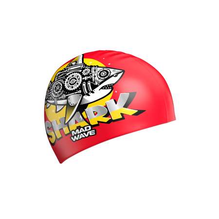 Шапочка для плавания Mad Wave Shark