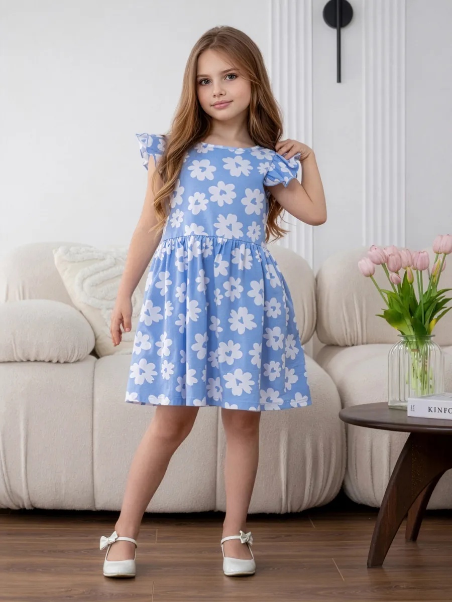 Платье NATIVIA ПЛД/цветокнаголубом - фото 1