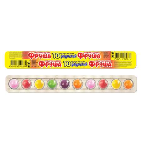 Жевательная резинка ФРУША 10 фруктовых радостей FR-6
