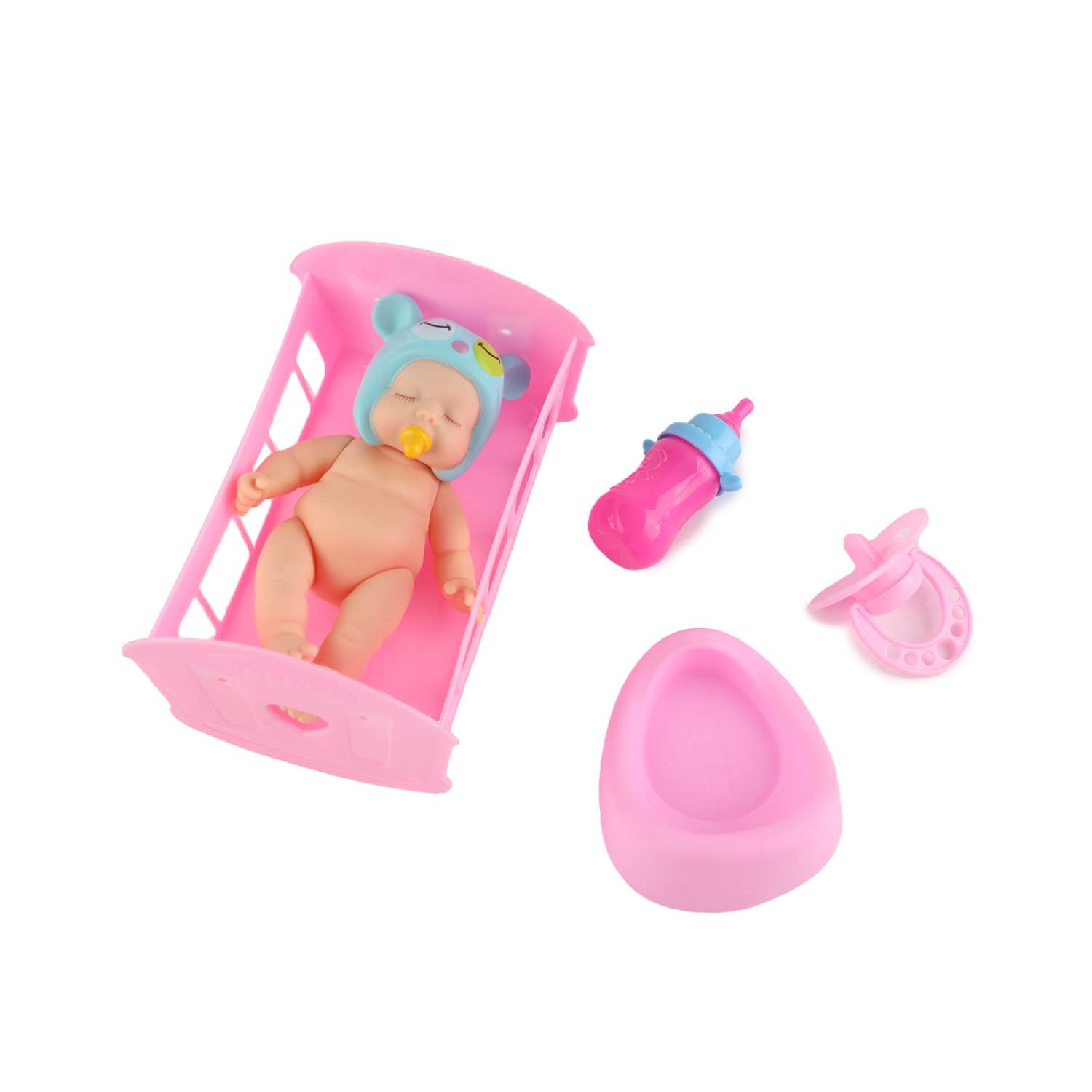 Кукла пупс . в кроватке в ассортименте - фото 3