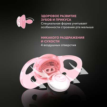 Пустышка Twistshake ортодонтическая от 6 мес. 2 шт.