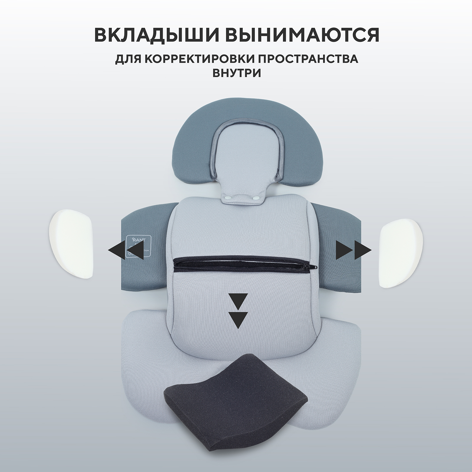 Автокресло Rant ASTER zero 0 (0 -13 кг) серый - фото 12