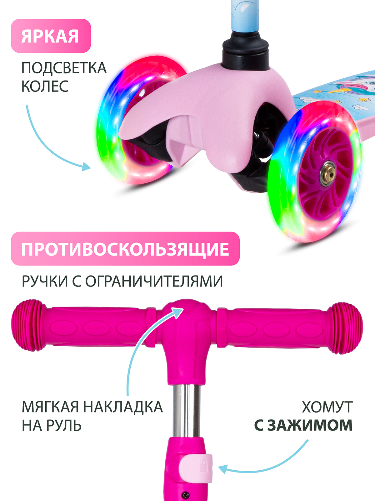 Самокат CITYRIDE трехколесный - фото 2