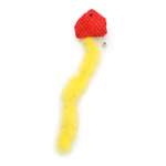 Игрушка для кошек Barbaks Хвостик рыбки перьевой цветной с кошачьей мятой 35см