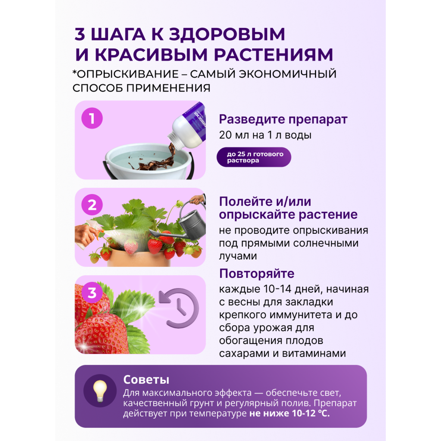 Витамины для клубники Аминосил концентрат 250 мл - фото 5