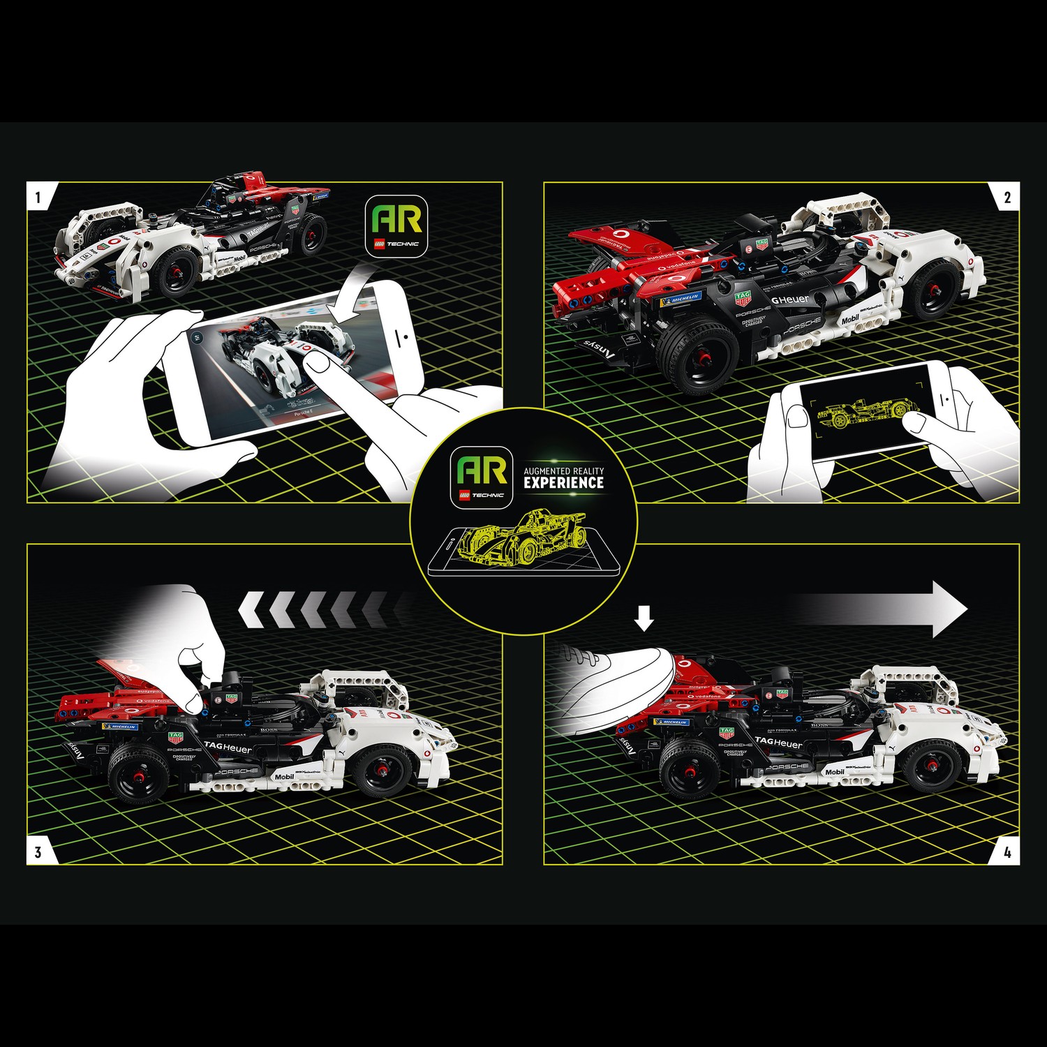 Конструктор LEGO Technic Formula E Porsche 99X Electric 247 дет. - фото 6