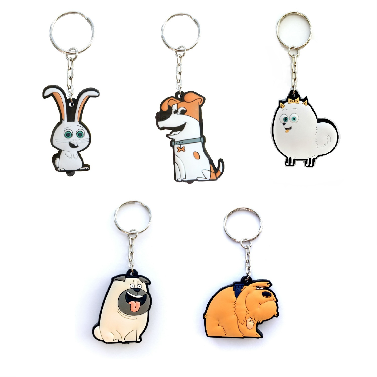 Брелок-фонарик Secret Life of Pets PETS силиконовый в ассортименте - фото 1