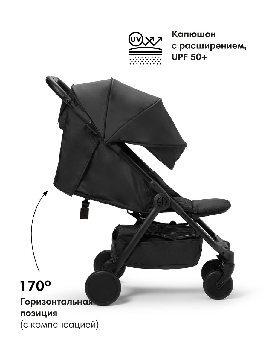 Коляска прогулочная Elodie Black черный - фото 2