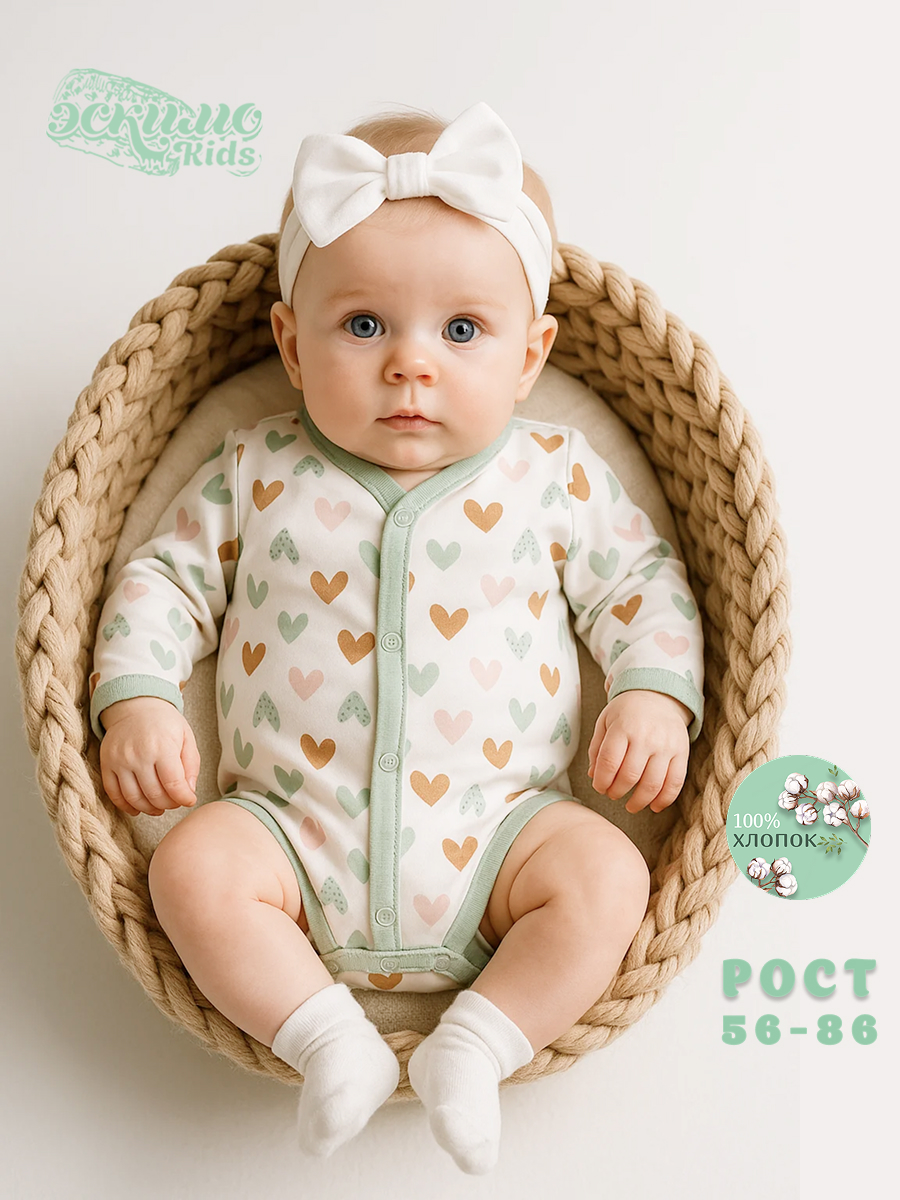 Боди 2 шт Эскимо 36-7213 - фото 3