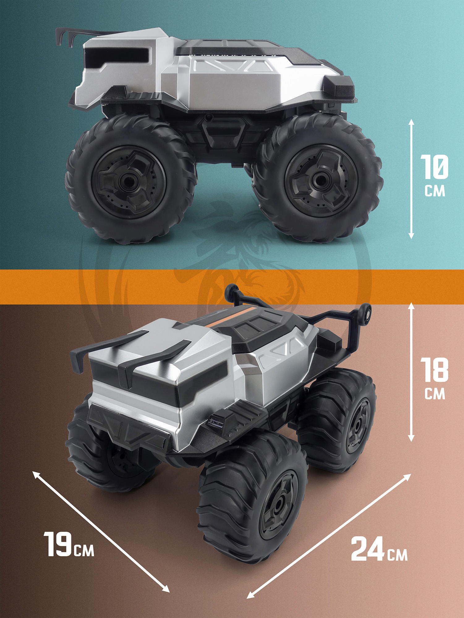 Монстр-трак РУ Hotdeer Планетоход 1:16 - фото 5