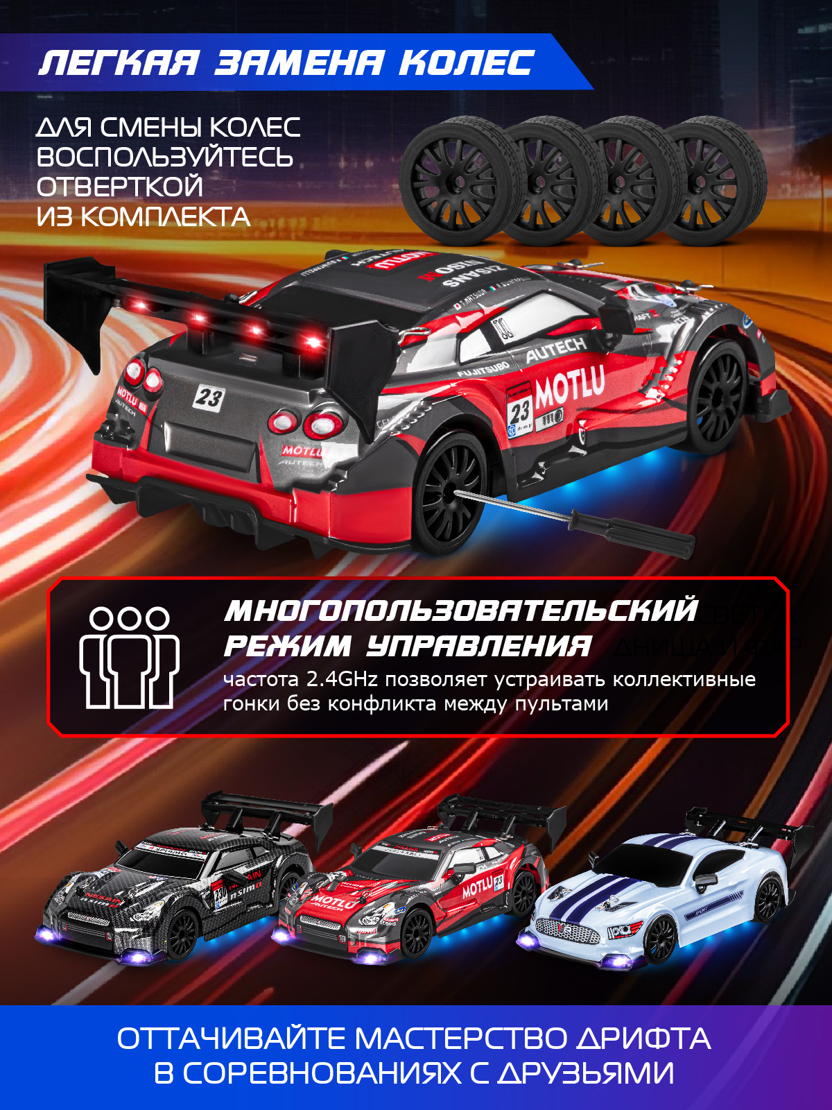 Автомобиль РУ AUTODRIVE 1:24 - фото 3