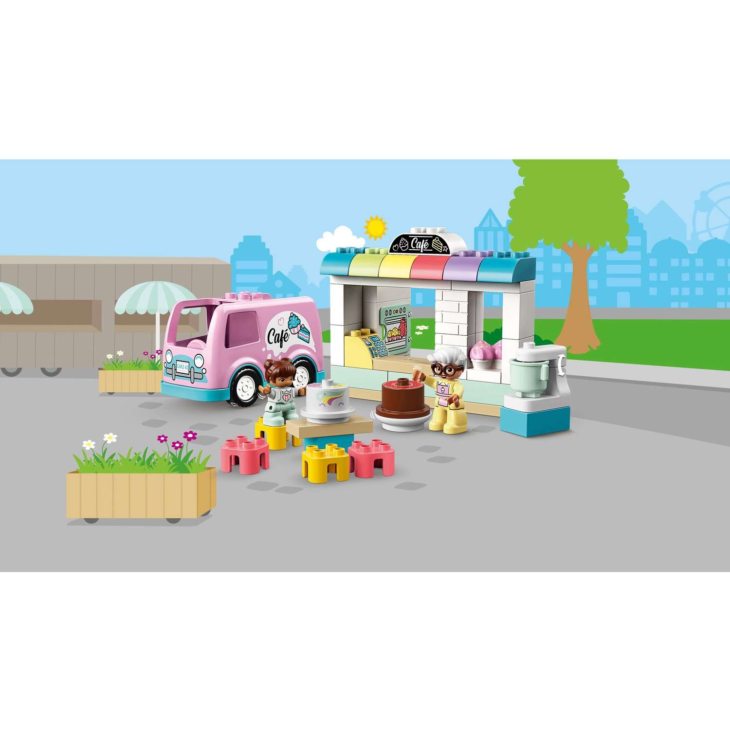 Конструктор LEGO DUPLO Town Пекарня блочный - фото 9