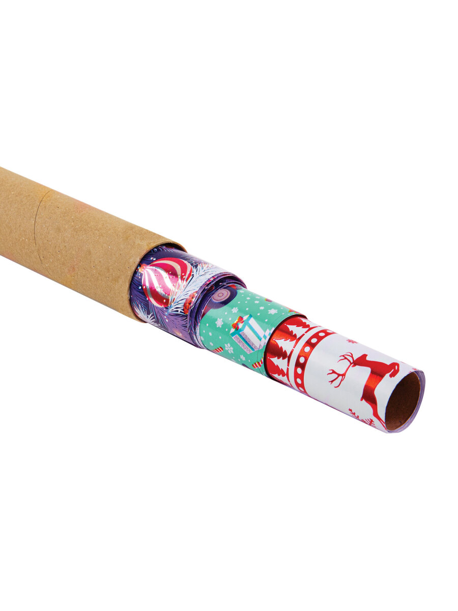 Упаковочная бумага Золотая сказка для новогодних подарков с эффектами 3 шт 70х100 см HoHo Xmas - фото 7