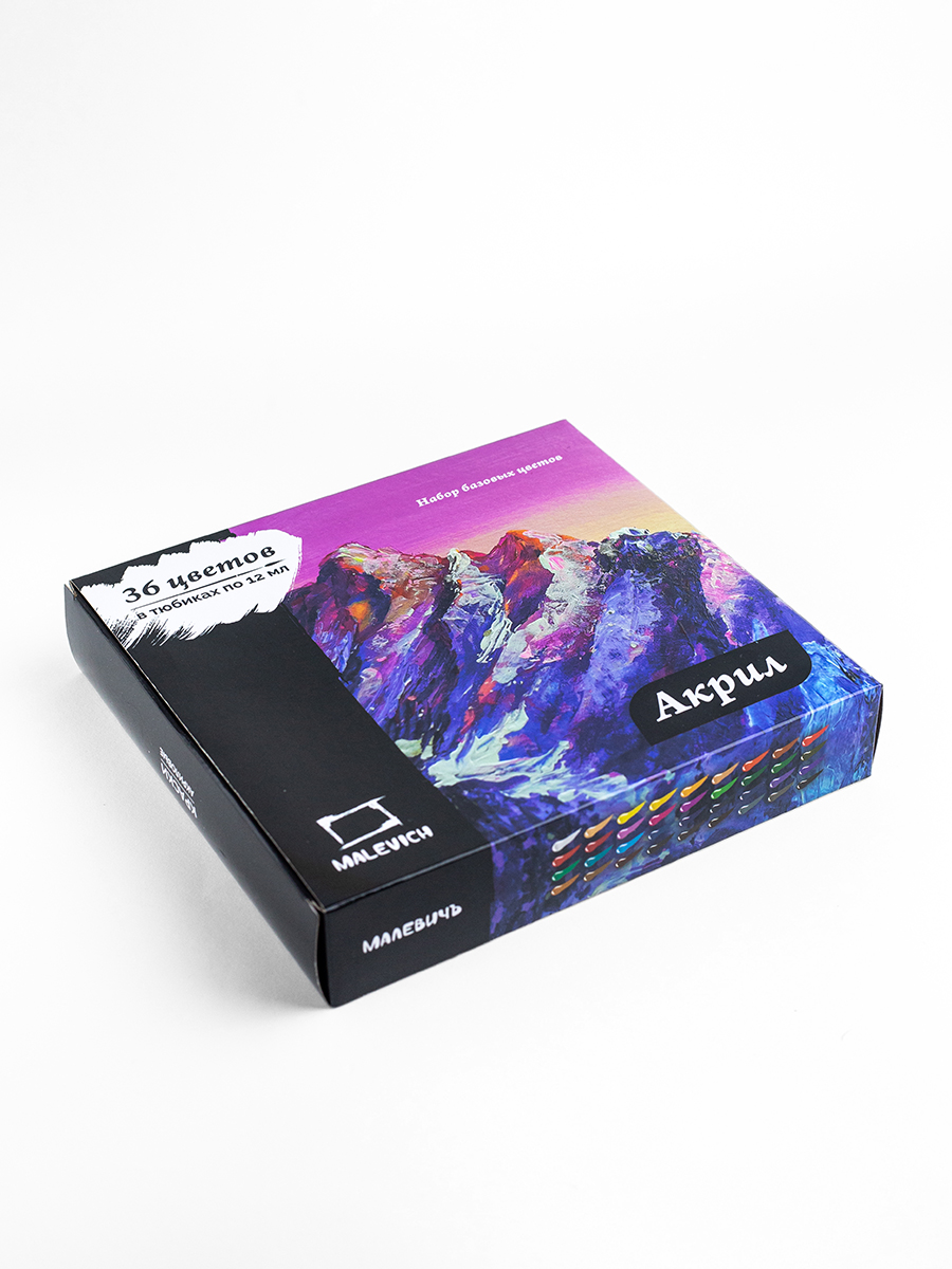 Краски акриловые Малевичъ 6 цв. - фото 12